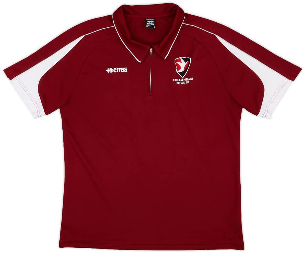2017-18 Cheltenham Errea 1/4 Zip Polo Shirt - 8/10 - (L)