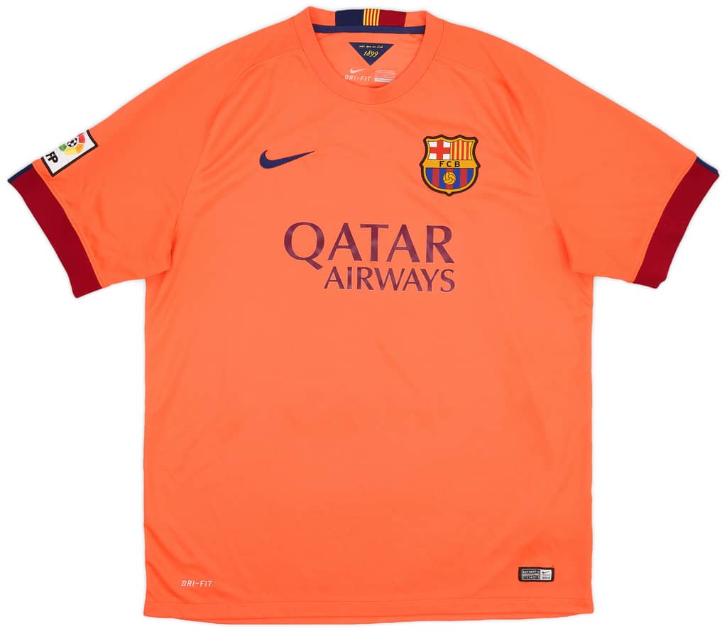 2014-15 Barcelona Away Shirt Messi #10 - 8/10 - (XL)