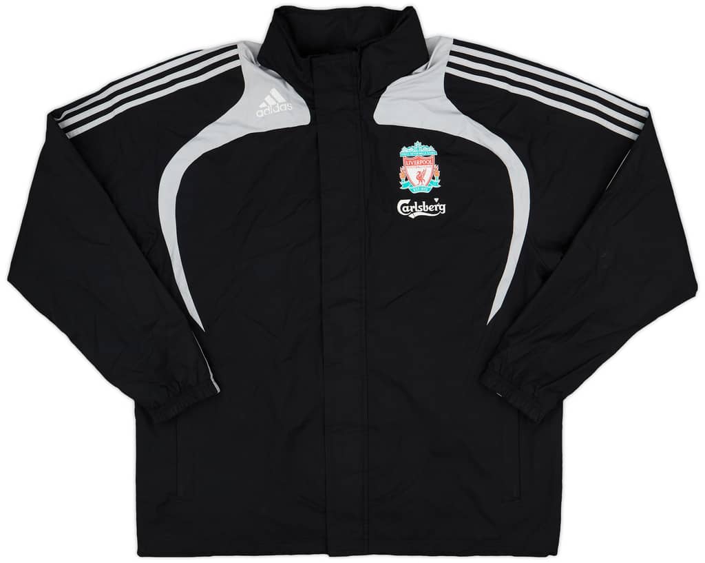 2008-09 Liverpool adidas Hooded Rain Jacket - 6/10 - (XL)
