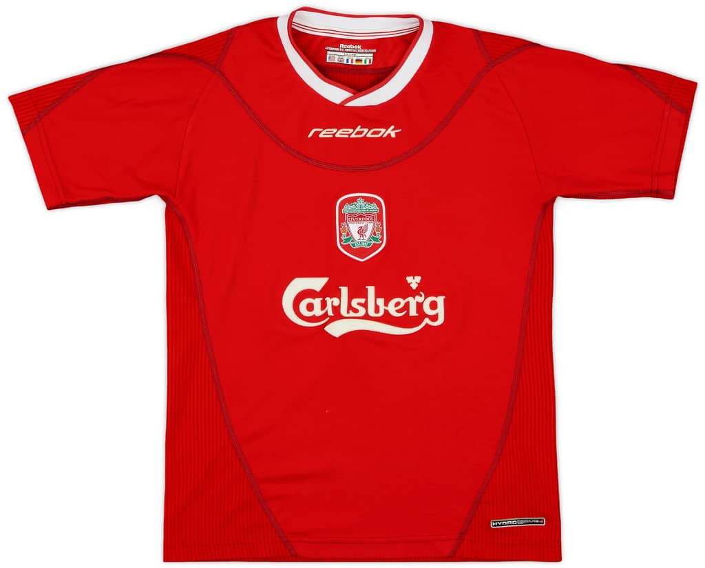 2002-04 Liverpool Home Shirt - 8/10 - (L.Boys)