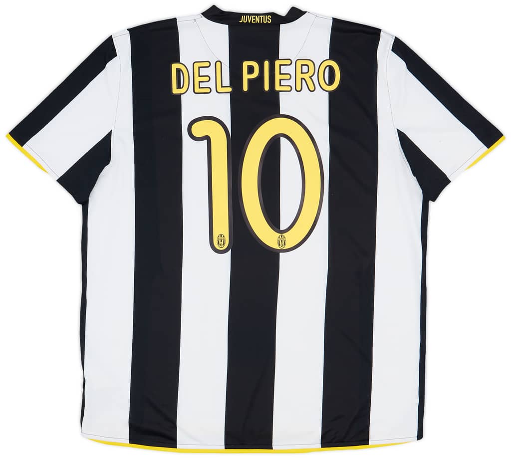 2008-09 Juventus Home Shirt Del Piero #10 - 5/10 - (XXL)