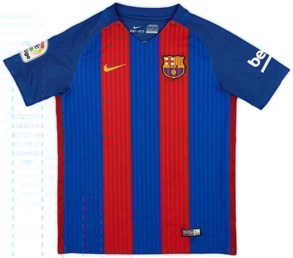 2016-17 Barcelona Home Shirt - 9/10 - (M.Boys)