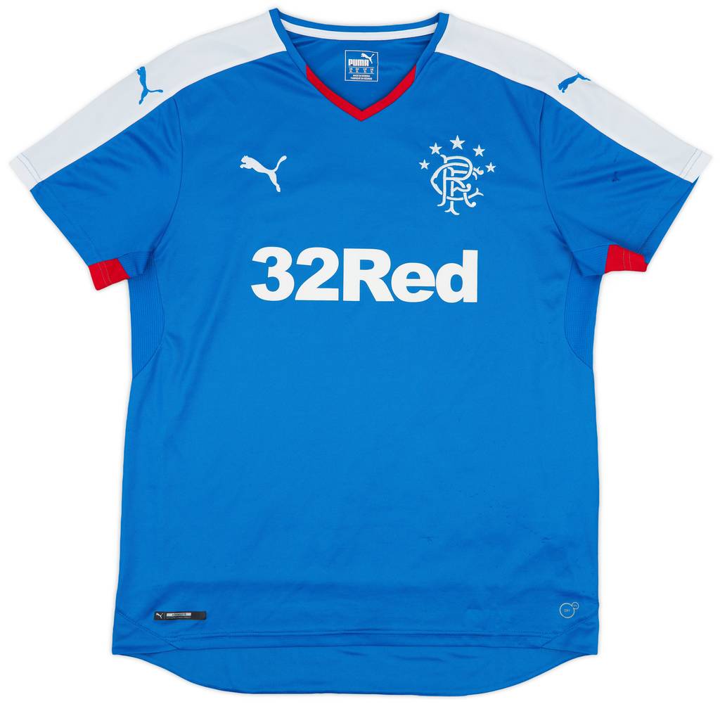 2015-16 Rangers Home Shirt - 7/10 - (XL)