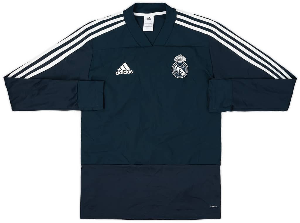 2018-19 Real Madrid adidas Drill Top - 9/10 - (XS)