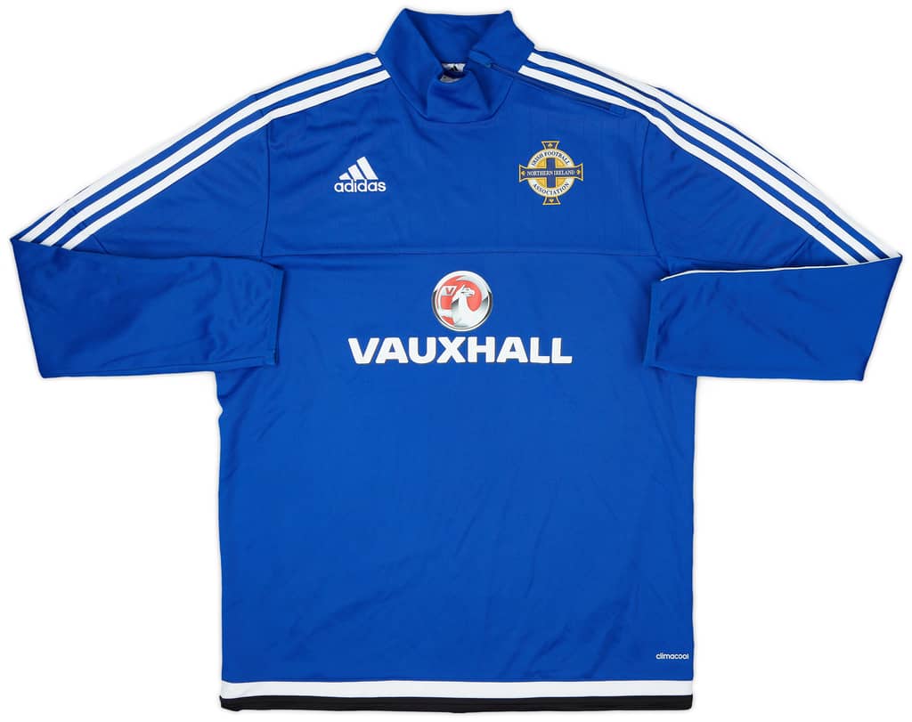 2016-17 Northern Ireland adidas 1/4 Zip Drill Top - 9/10 - (L)