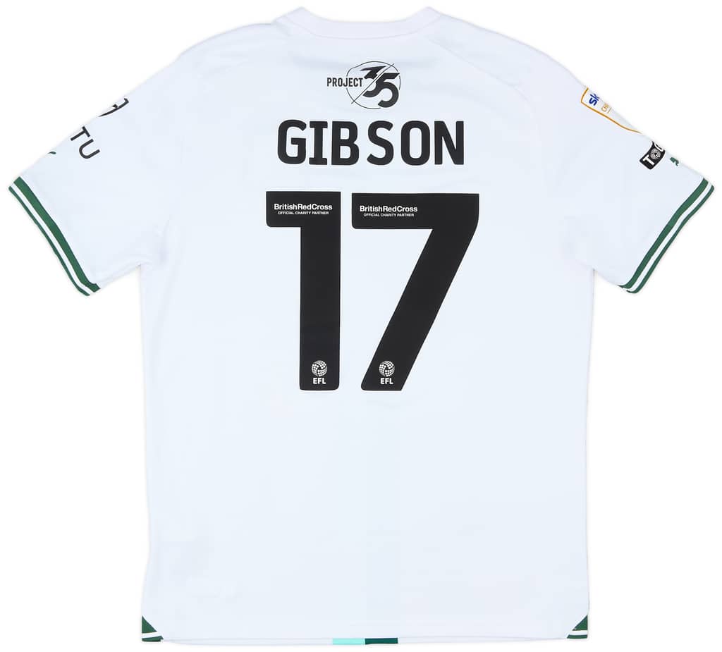 2023-24 Plymouth Match Issue Away Shirt Gibson #17
