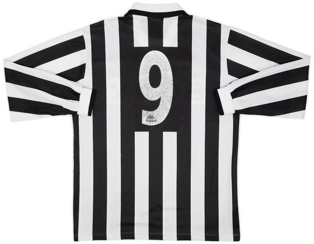 1995-97 Juventus Home L/S Shirt #9 - 6/10 - (XL)