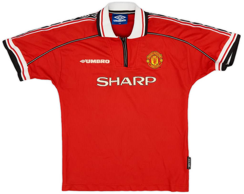 1998-00 Manchester United Home Shirt - 8/10 - (L.Boys)