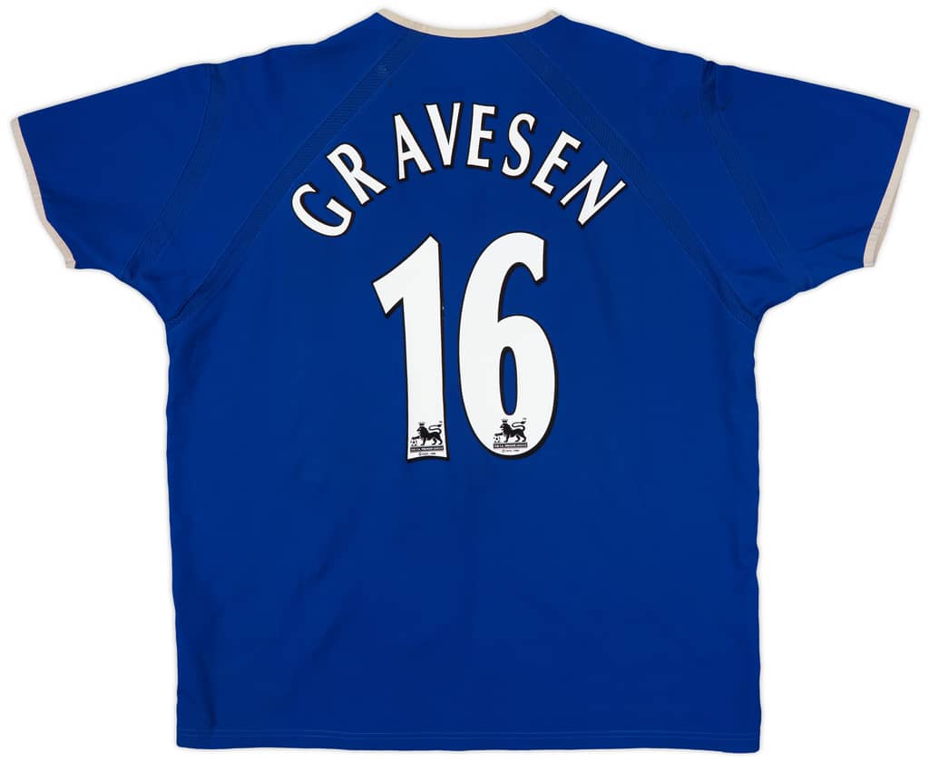 2003-04 Everton Home Shirt Gravesen #16 - 5/10 - (XXL)
