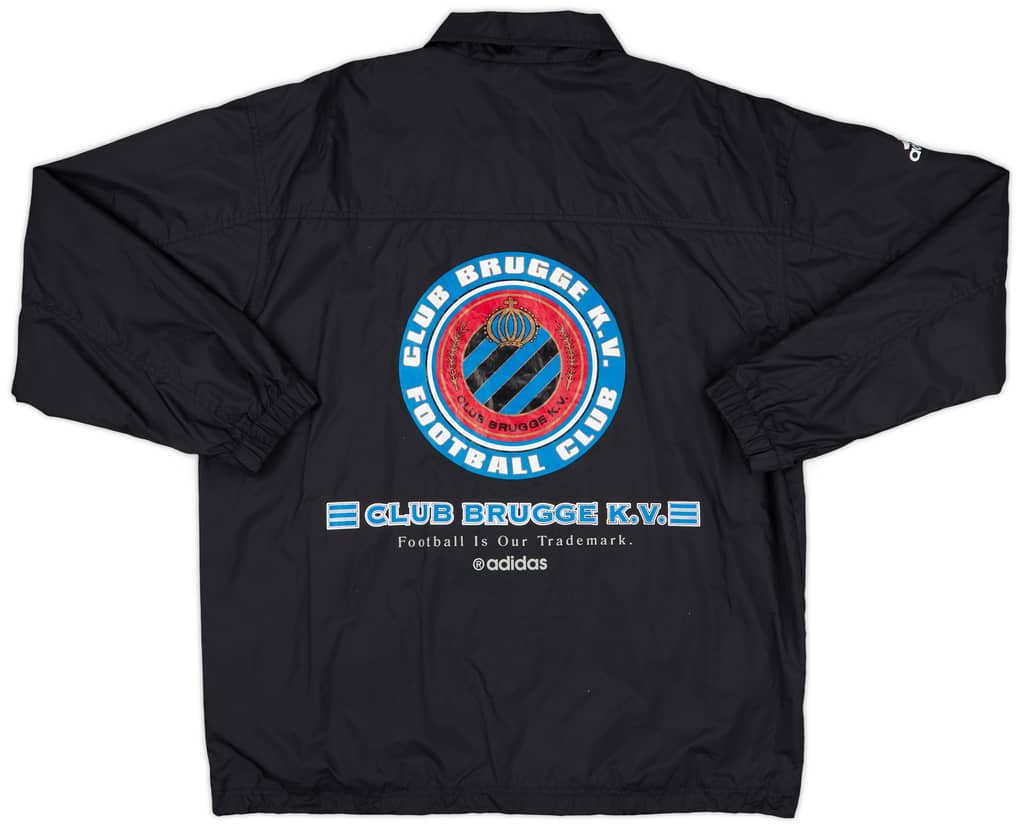 1998-99 Club Brugge adidas Coach Jacket - 8/10 - (S)