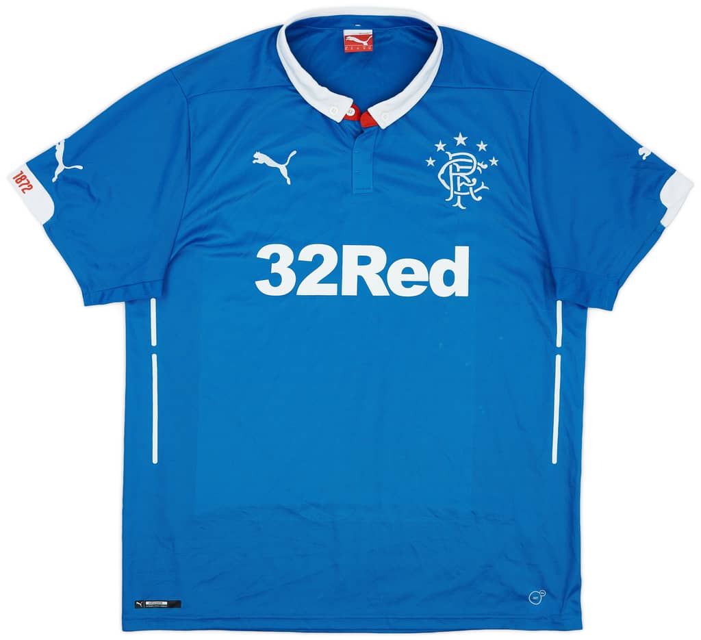 2014-15 Rangers Home Shirt - 7/10 - (XL)