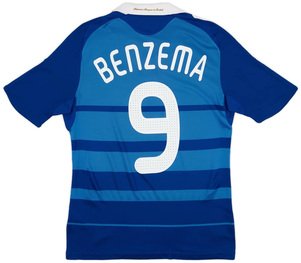 2008-09 France Home Shirt Benzema #9 - 7/10 - (S)