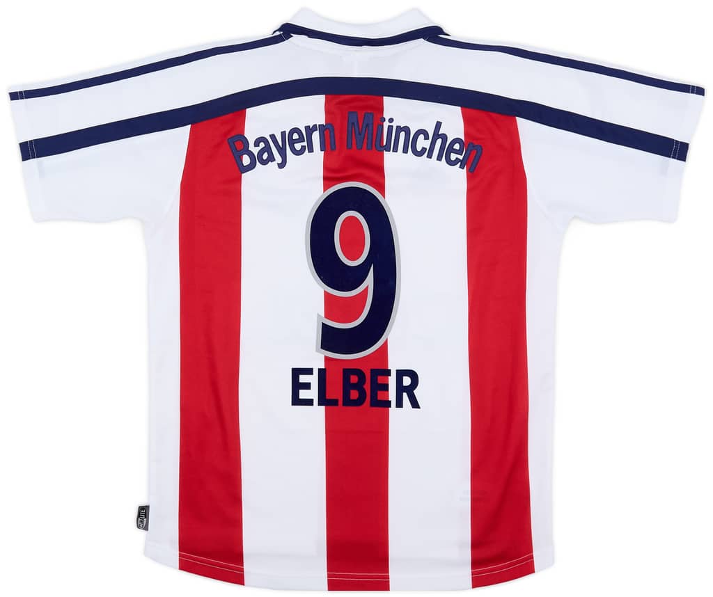 2000-01 Bayern Munich Away Shirt Elber #9 - 5/10 - (XL.Boys)