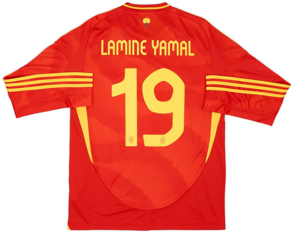 2024-25 Spain Home L/S Shirt Lamine Yamal #19