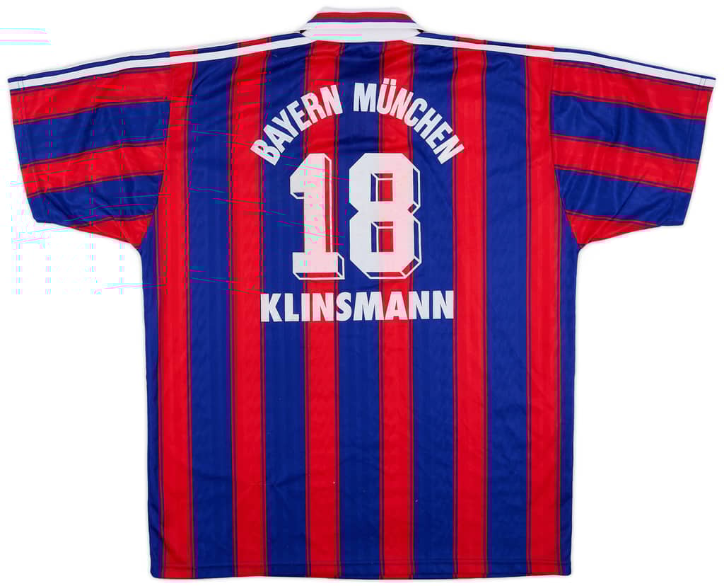 1995-97 Bayern Munich Home Shirt Klinsmann #18 - 6/10 - (XL)
