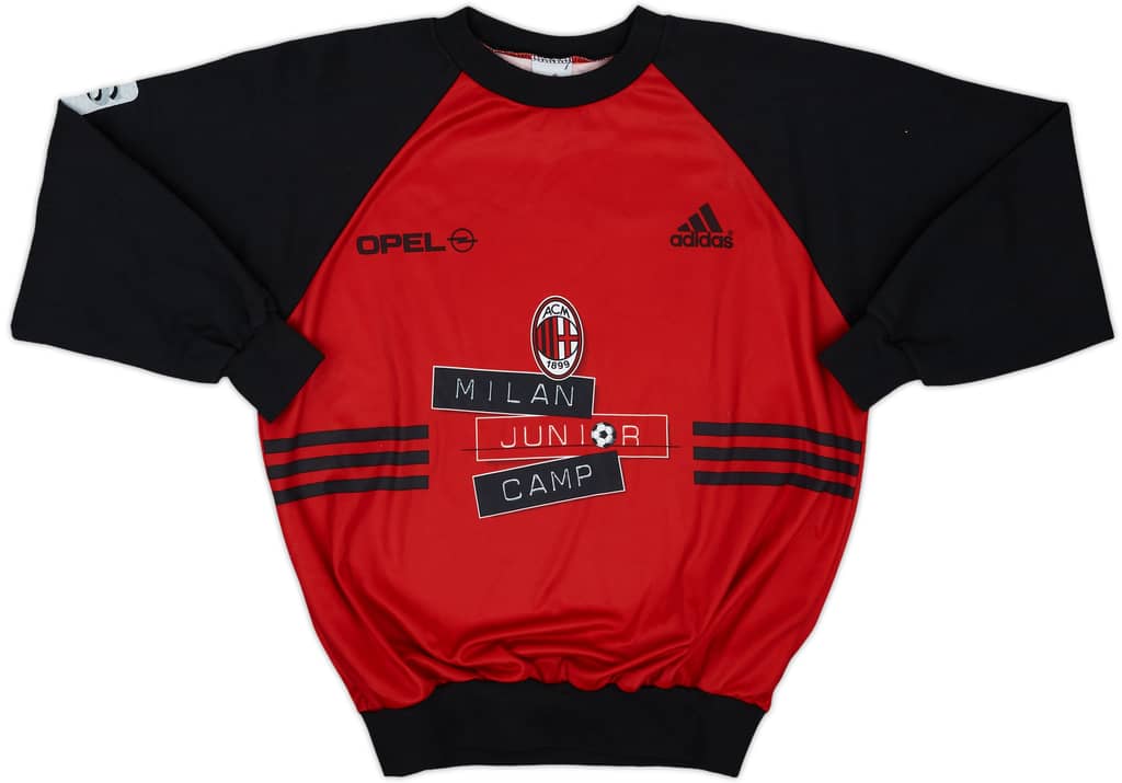 2002-03 AC Milan 'Junior Camp' adidas Sweat Top - 8/10 - (S.Boys)