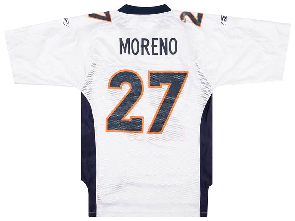 2009 Denver Broncos Moreno #27 Reebok On Field Jersey (Away) S