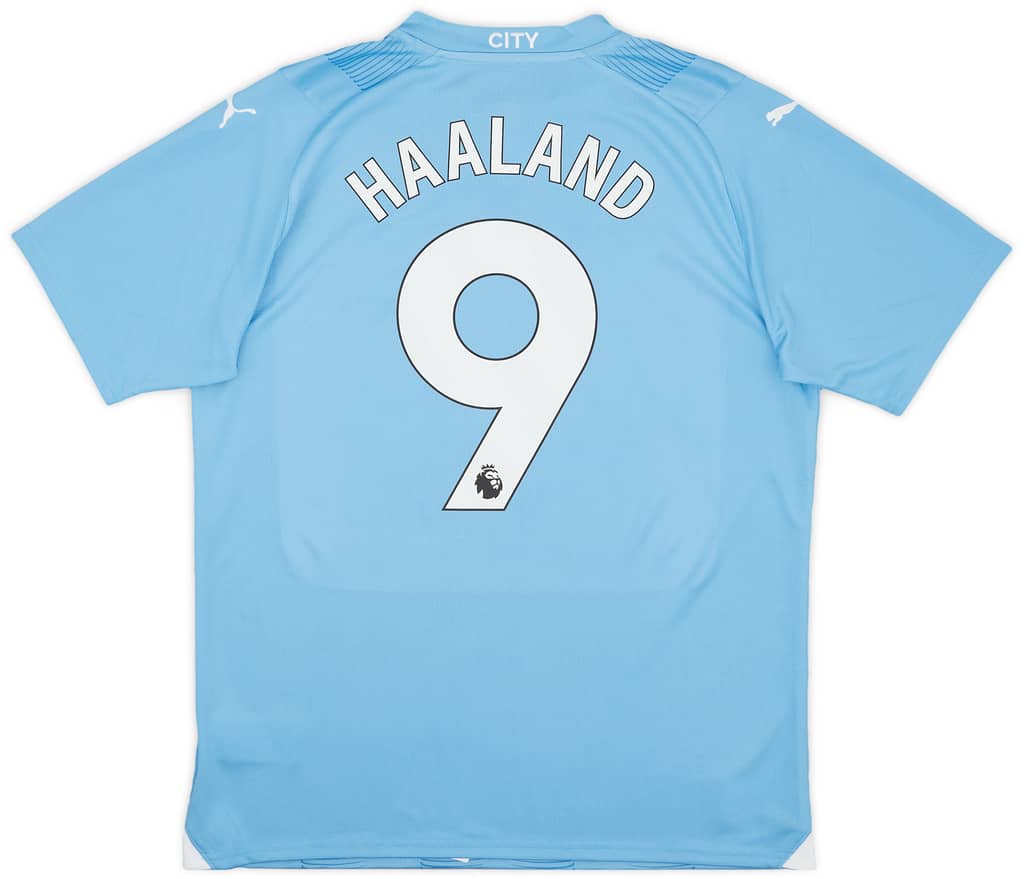 2023-24 Manchester City Home Shirt Haaland #9 (L)
