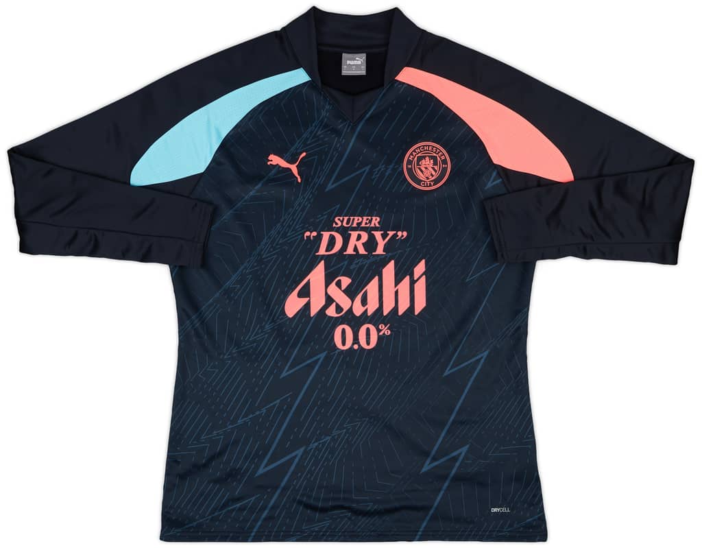 2023-24 Manchester City Player Issue Pre-Match Sweat Top - As New