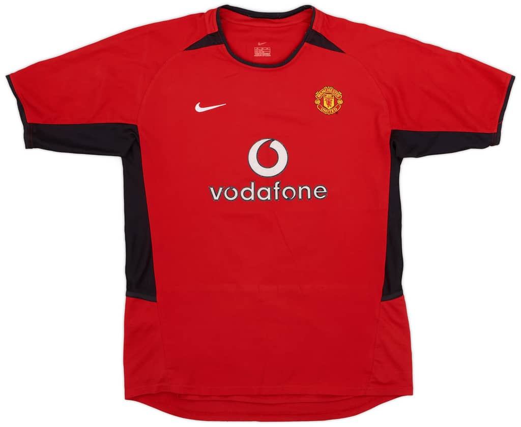 2002-04 Manchester United Home Shirt - 8/10 - (XL.Boys)