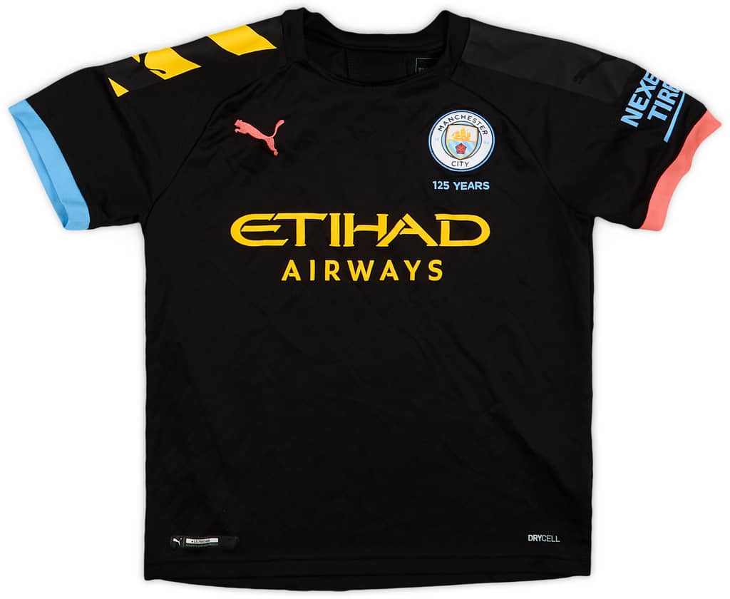 2019-20 Manchester City Away Shirt - 9/10 - (S.Boys)