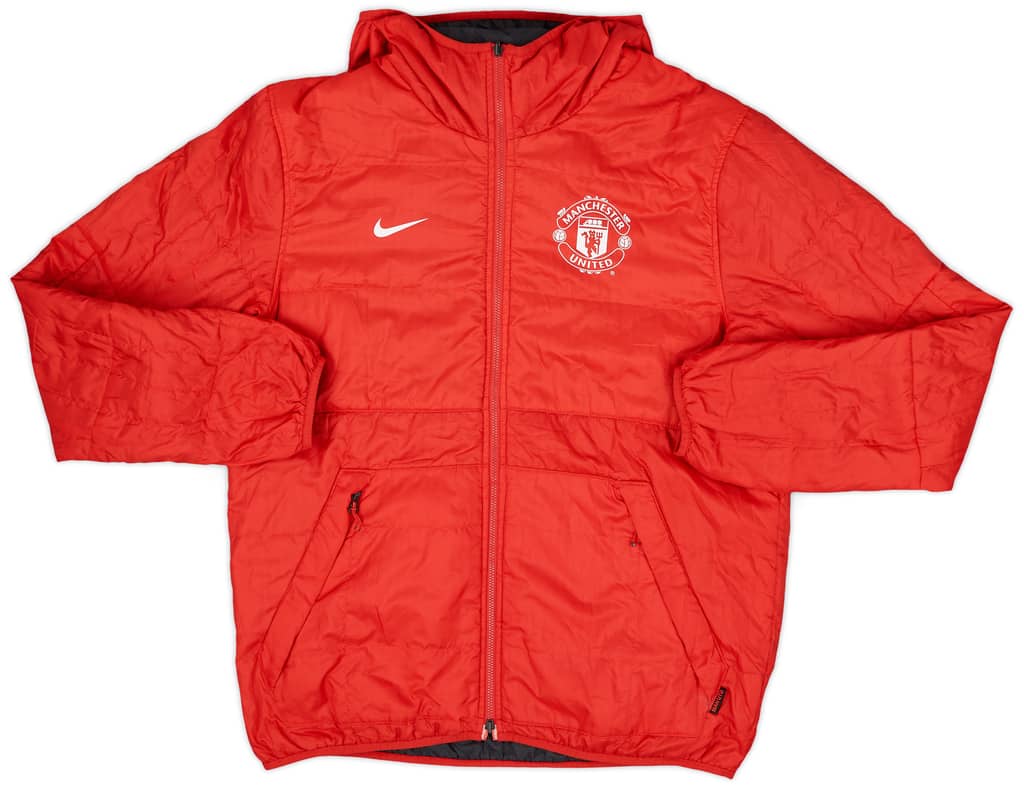2013-14 Manchester United Nike Reversible Padded Bench Coat - 8/10 - (L)