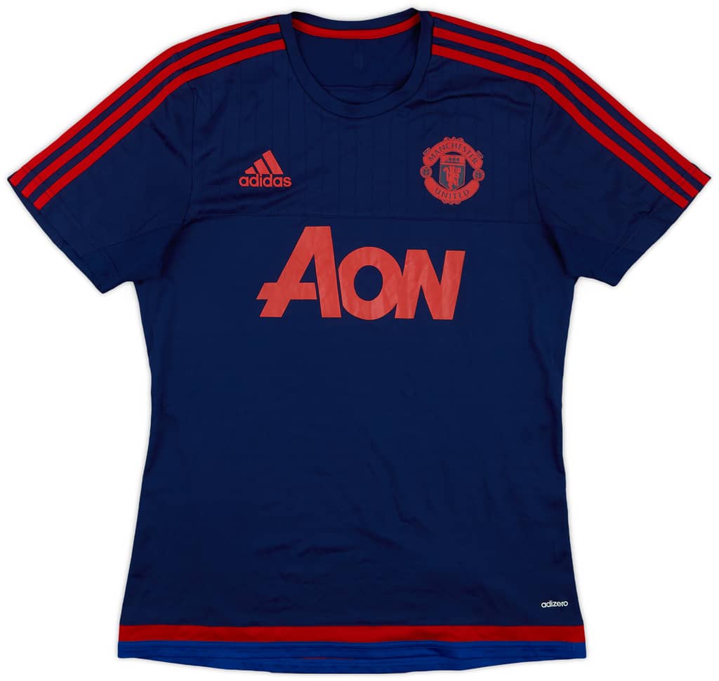 2015-16 Manchester United adizero Training Shirt - 9/10 - (M)