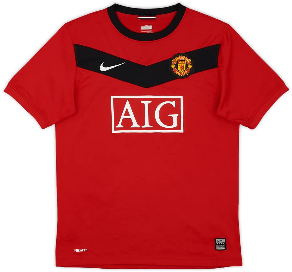 2009-10 Manchester United Home Shirt - 7/10 - (L.Boys)
