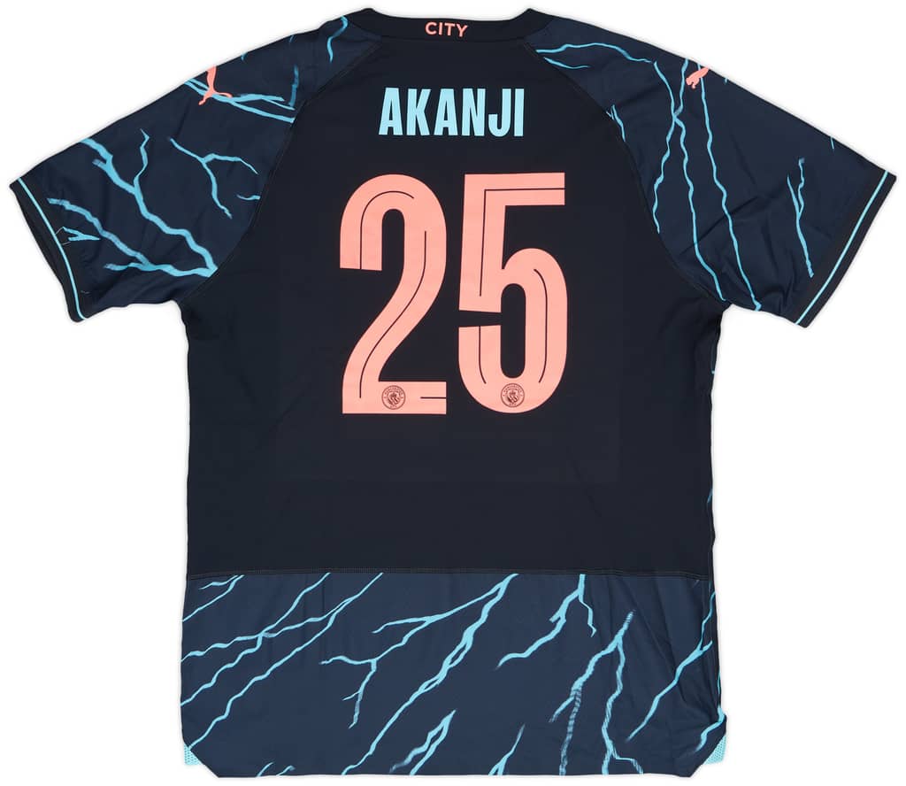 2023-24 Manchester City Player Issue Third Shirt Akanji #25 - 8/10 - (XL)