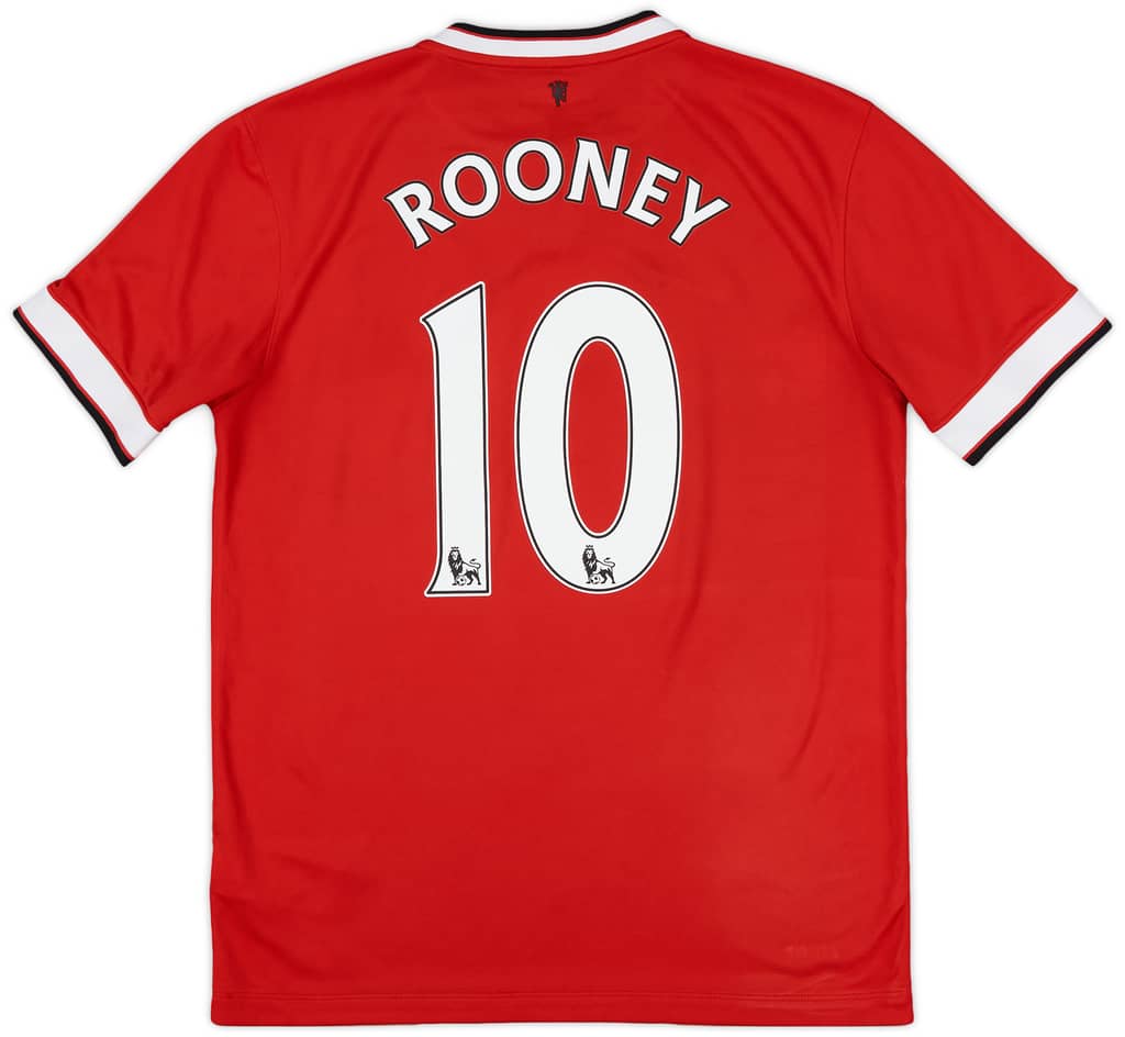 2014-15 Manchester United Home Shirt Rooney #10 - 6/10 - (M)