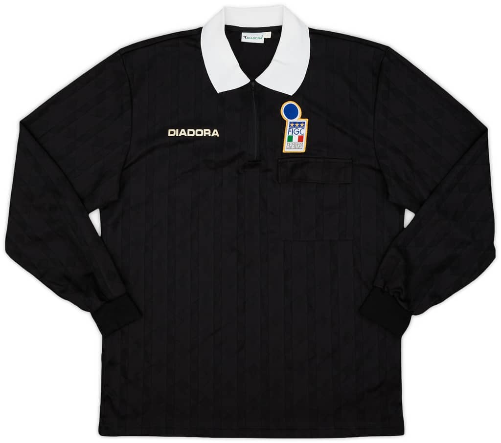 1990s FIGC Diadora Referee L/S Shirt - 8/10 - (XL)