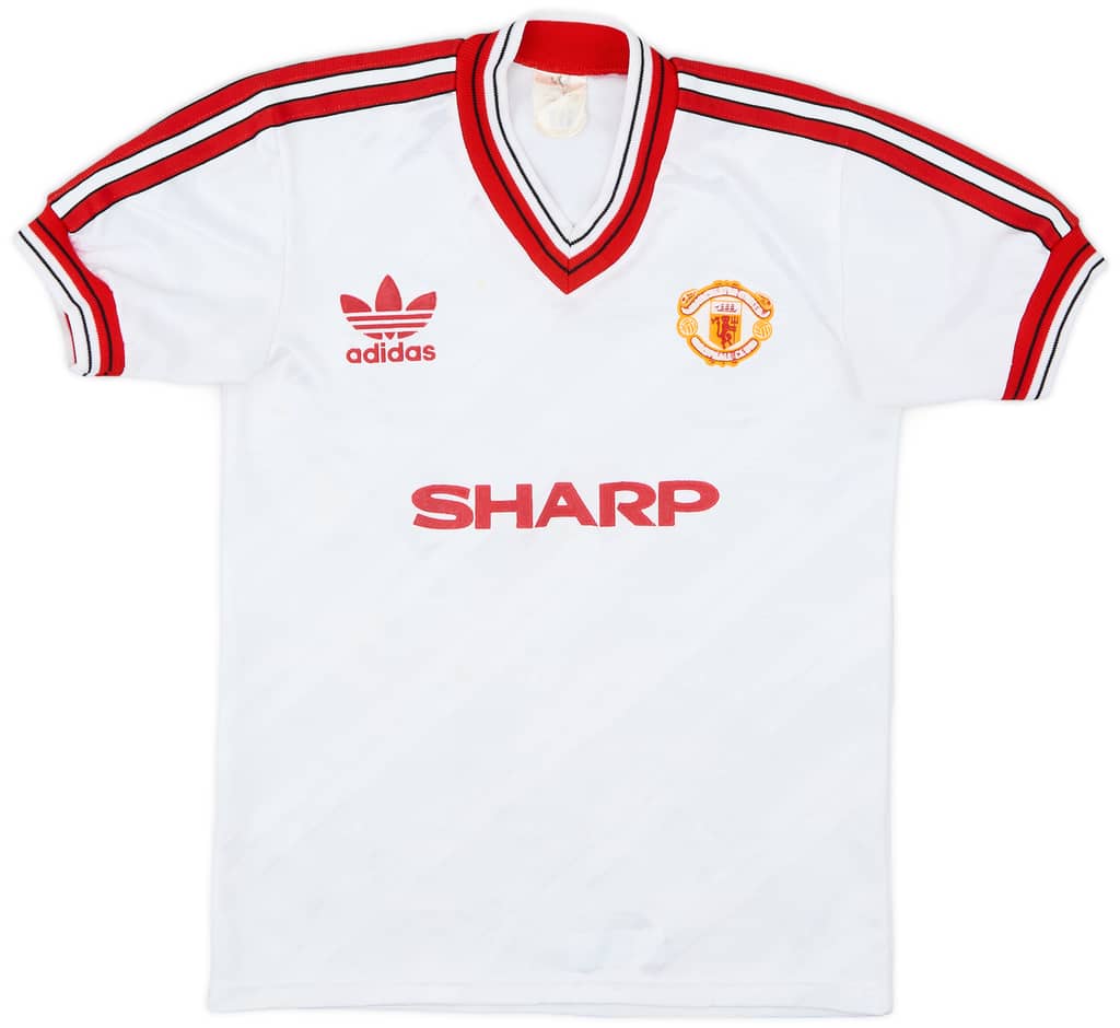 1986-88 Manchester United Away Shirt - 7/10 - (L.Boys)