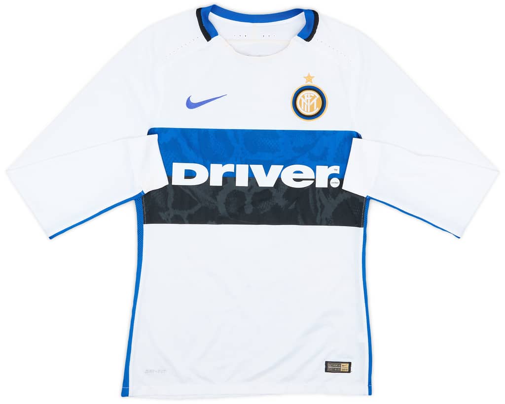 2015-16 Inter Milan Match Issue Away L/S Shirt #5