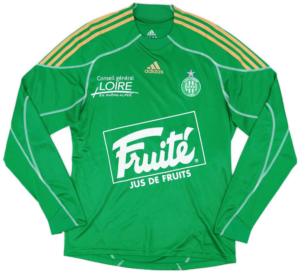 2009-10 Saint Etienne Player Issue Home L/S Shirt - 6/10 - (L)