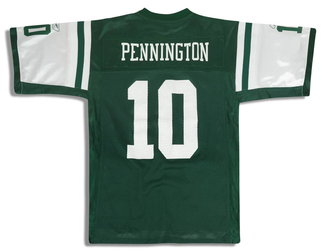 2005-06 New York Jets Pennington #10 Reebok On Field Jersey (Home) Y