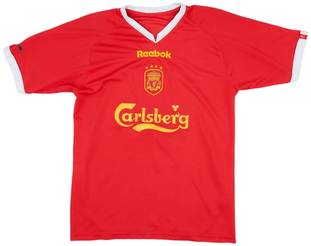 2001-03 Liverpool CL Shirt Gerrard #17 - 5/10 - (M)