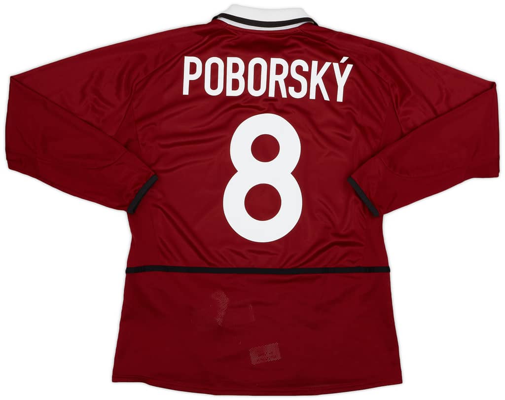2003-04 Sparta Prague Home L/S Shirt Poborsky #8 - 9/10 - (M)