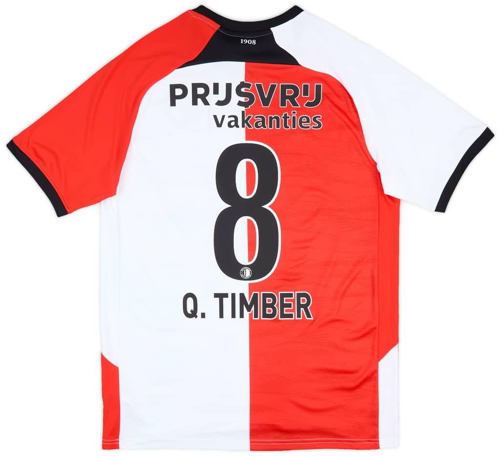2024-25 Feyenoord Home Shirt Q.Timber #8