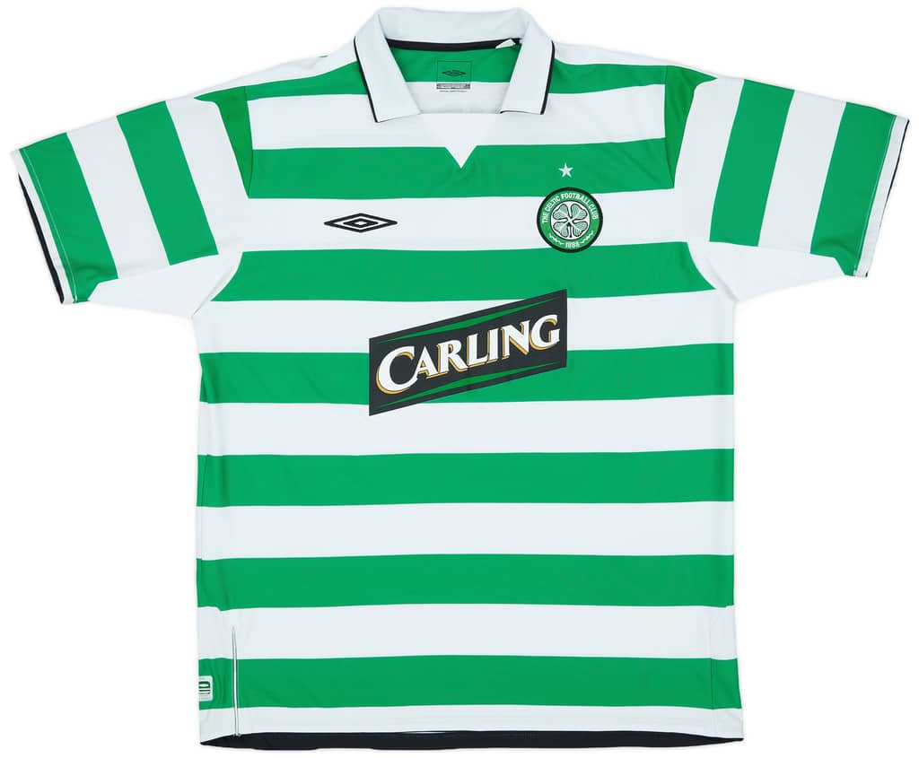 2004-05 Celtic Home Shirt Lambert #14 - 8/10 - (XL)
