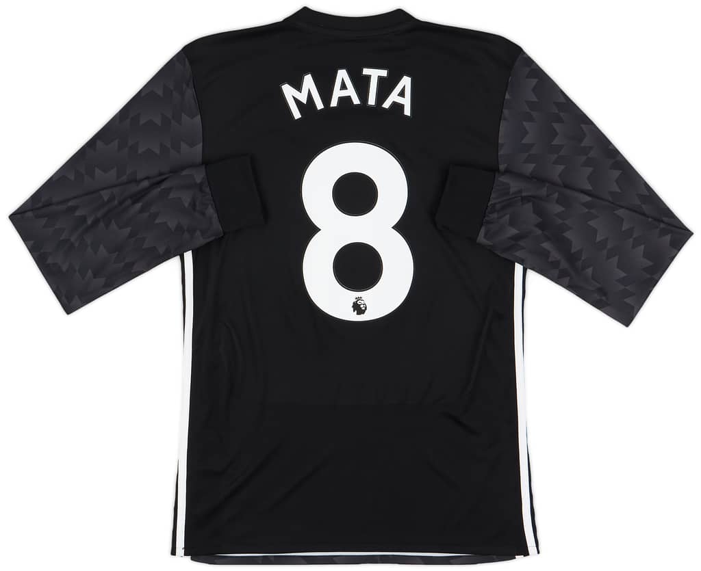 2017-18 Manchester United Away L/S Shirt Mata #8 - 10/10 - (S)