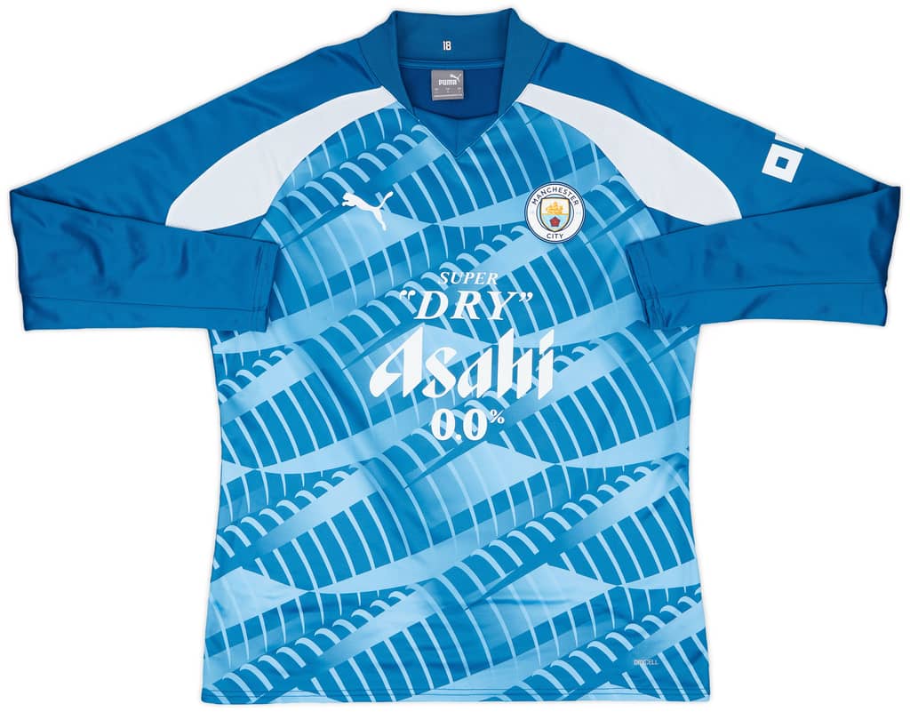 2023-24 Manchester City Player Issue Pre-Match Sweat Top # - 9/10 - (L)