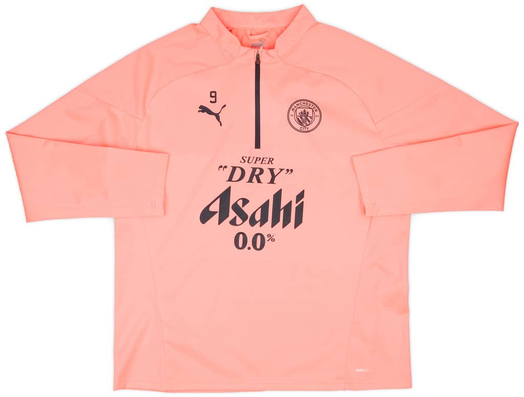 2023-24 Manchester City Player Issue 1/4 Zip Rain Top #9 (Haaland) - (XL)