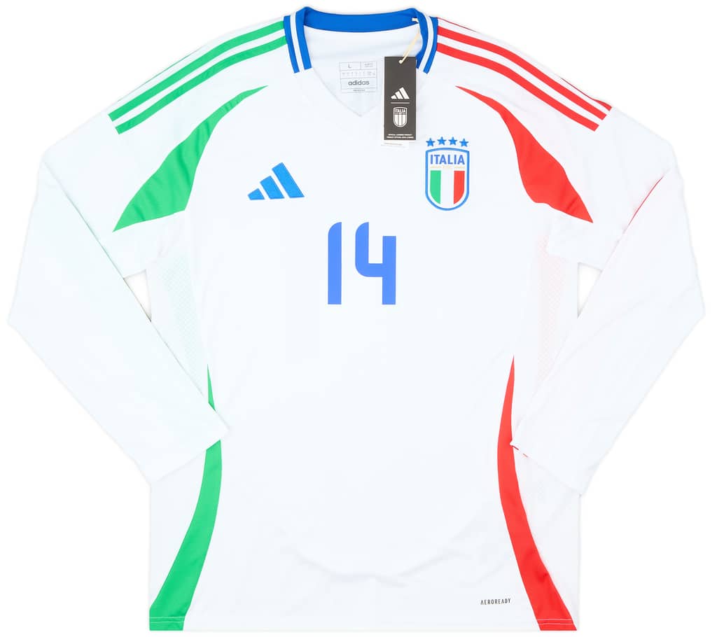 2024-25 Italy Away L/S Shirt Chiesa #14