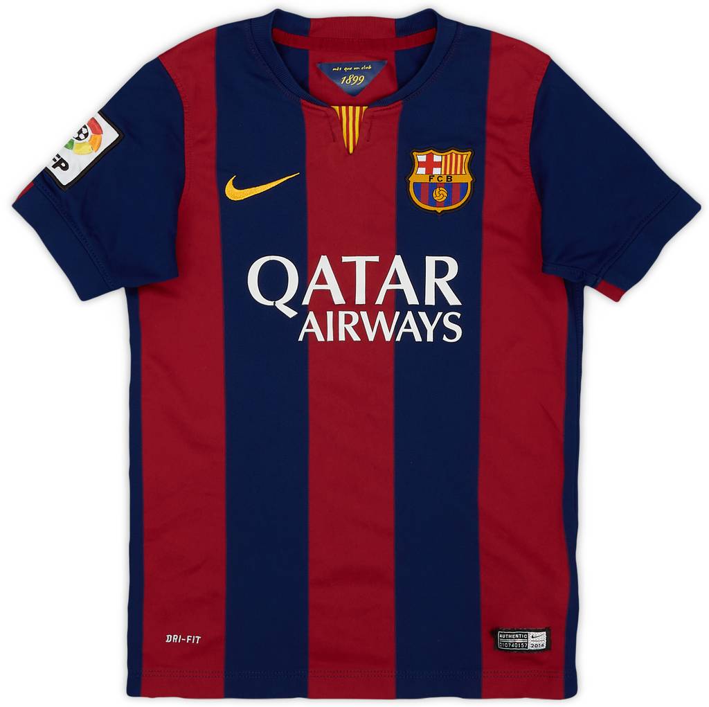 2014-15 Barcelona Home Shirt - 7/10 - (S.Boys)