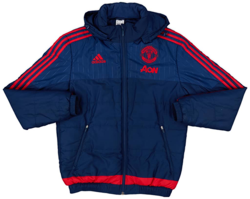 2015-16 Manchester United adidas Padded Jacket - 8/10 - (S)