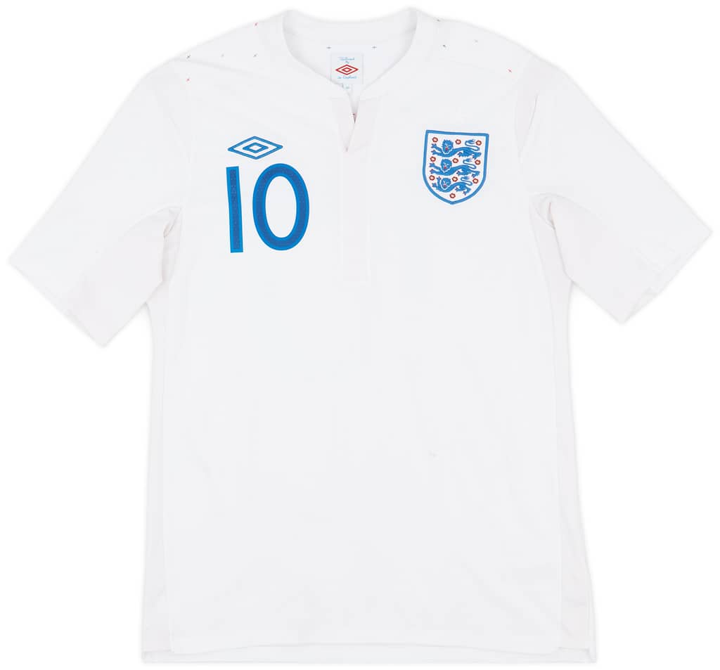 2010-11 England Home Shirt Rooney #10 - 7/10 - (M)