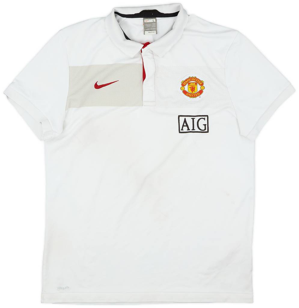 2009-10 Manchester United Nike Polo Shirt - 6/10 - (L)