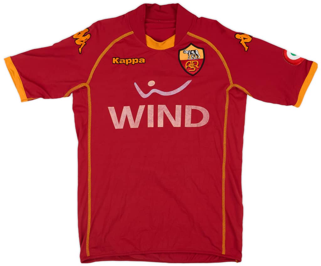 2008-09 Roma Home Shirt Aquilani #8 - 3/10 - (XS)