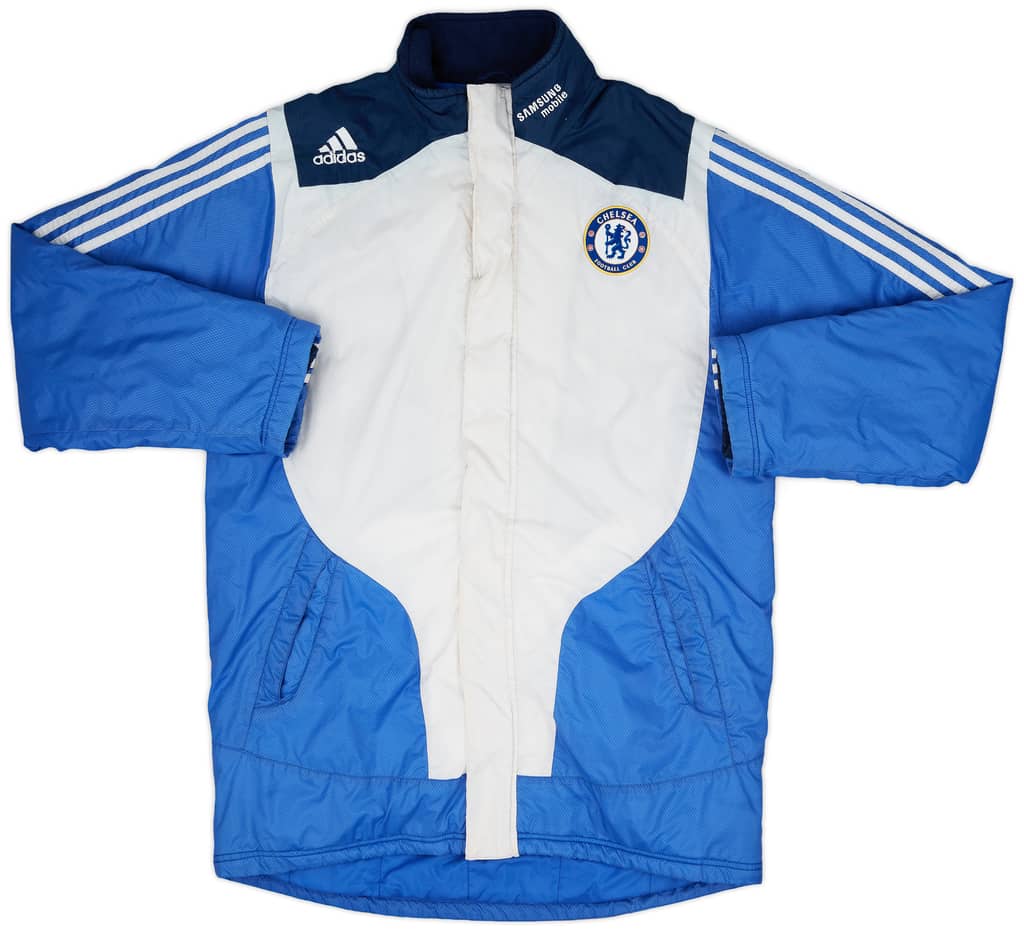 2007-08 Chelsea adidas Padded Bench Coat - 9/10 - (M)