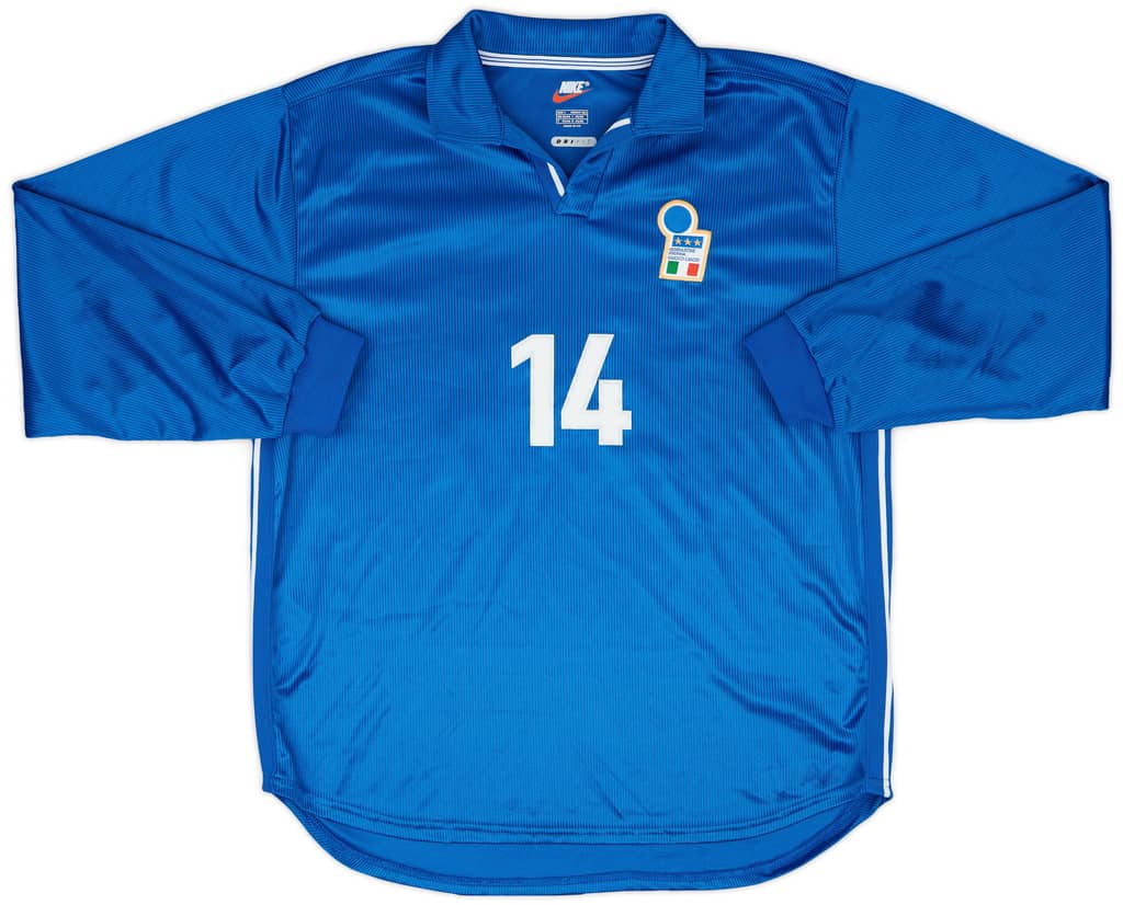 1997-98 Italy Match Issue Home L/S Shirt #14